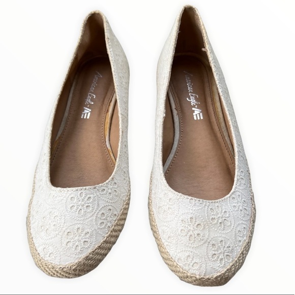 American Eagle Wedge Espadrilles Size 8 - Picture 1 of 7